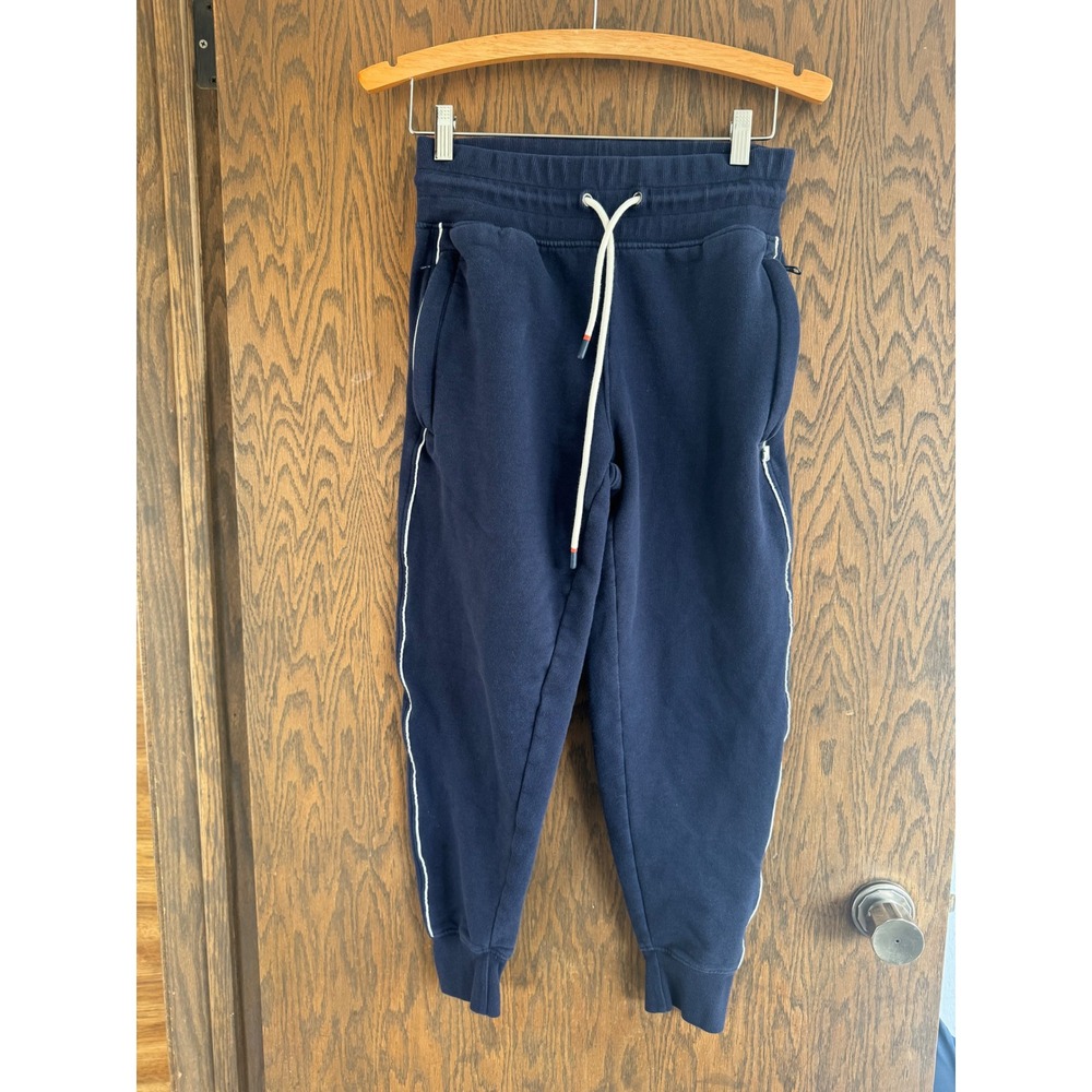 cotopaxi Navy Blue Track Joggers with White Drawstring